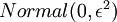 \\textstyle {Normal}(0,\\epsilon^2)