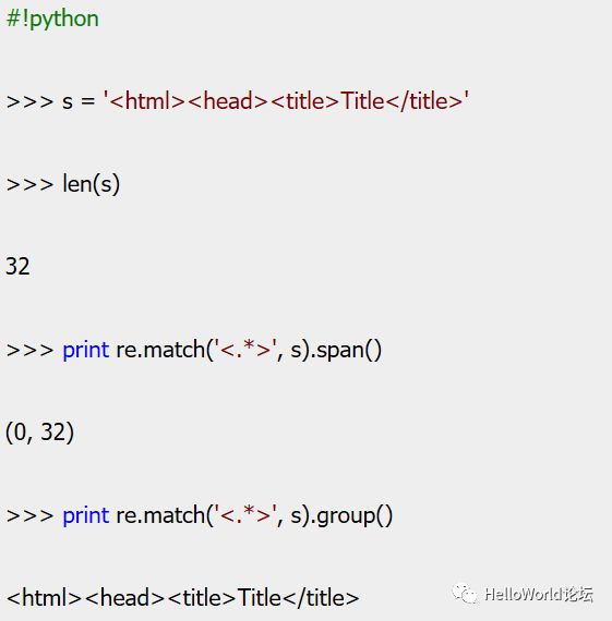 正则表达式之Python操作指南(re使用)