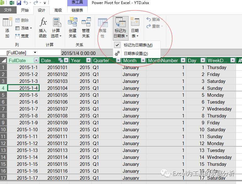 Power Pivot 时间序列处理