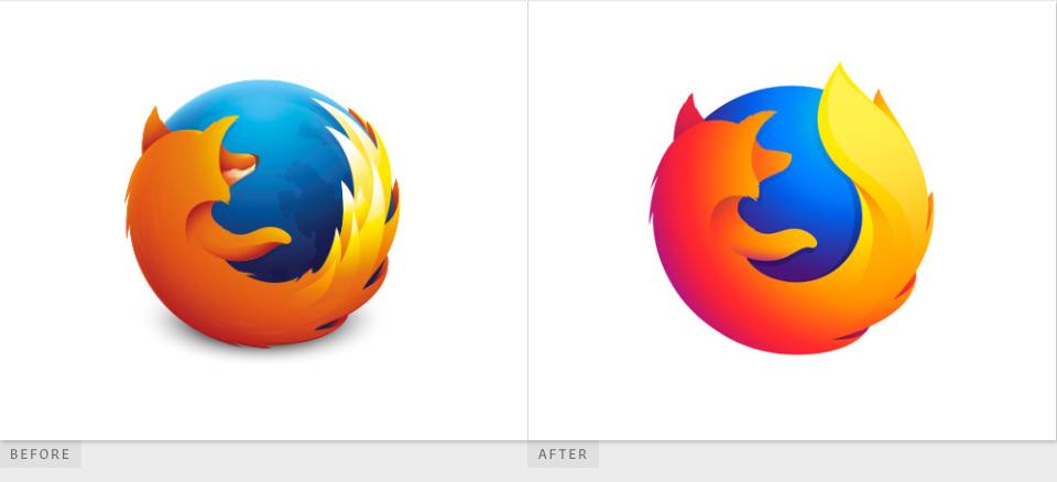 火狐浏览器更新logo了