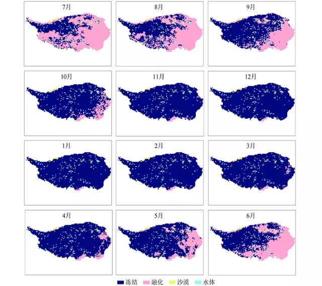 时间序列丨青藏高原地表冻融循环与植被返青期的变化趋势及其气候响应特征