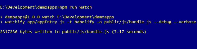 npm run watch