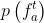 p\\left ( f_{a}^{t} \\right )