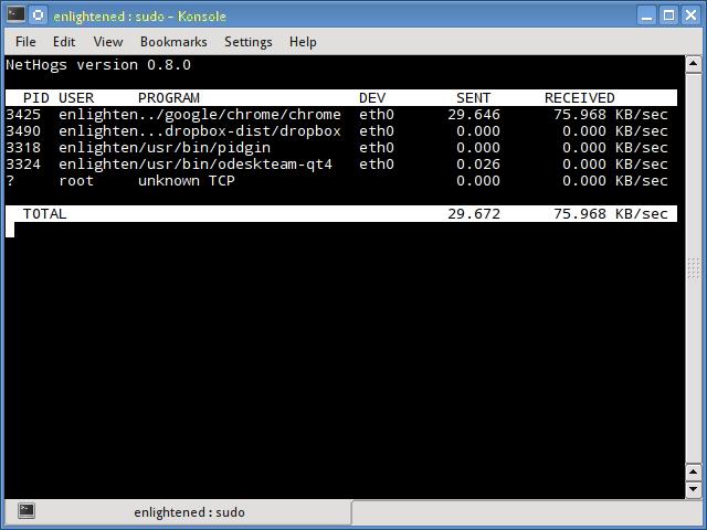nethogs command linux