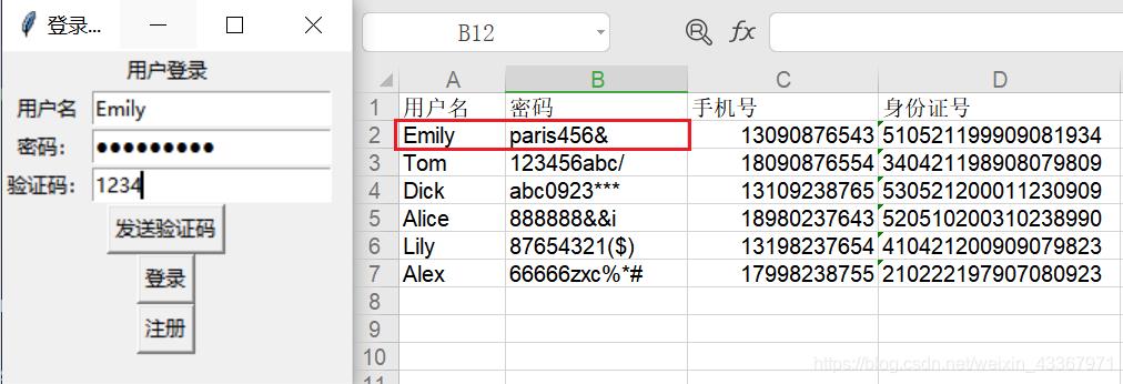 【Python】tkinter版的用户登录管理