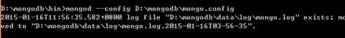 windows下MongoDB的安装及配置