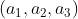 (a_{1},a_{2},a_{3})