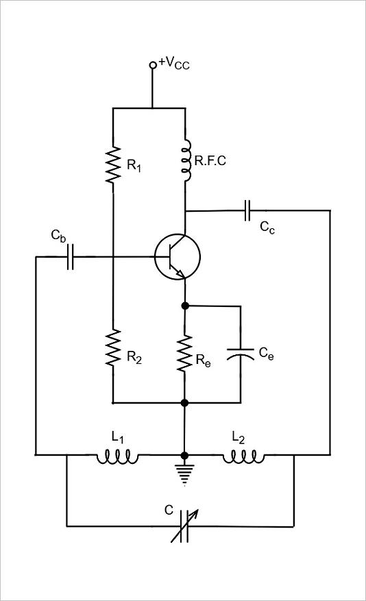 ▲ Hartley 电感三点式振荡电路