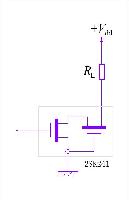 ▲ 2SK241内部级联结构