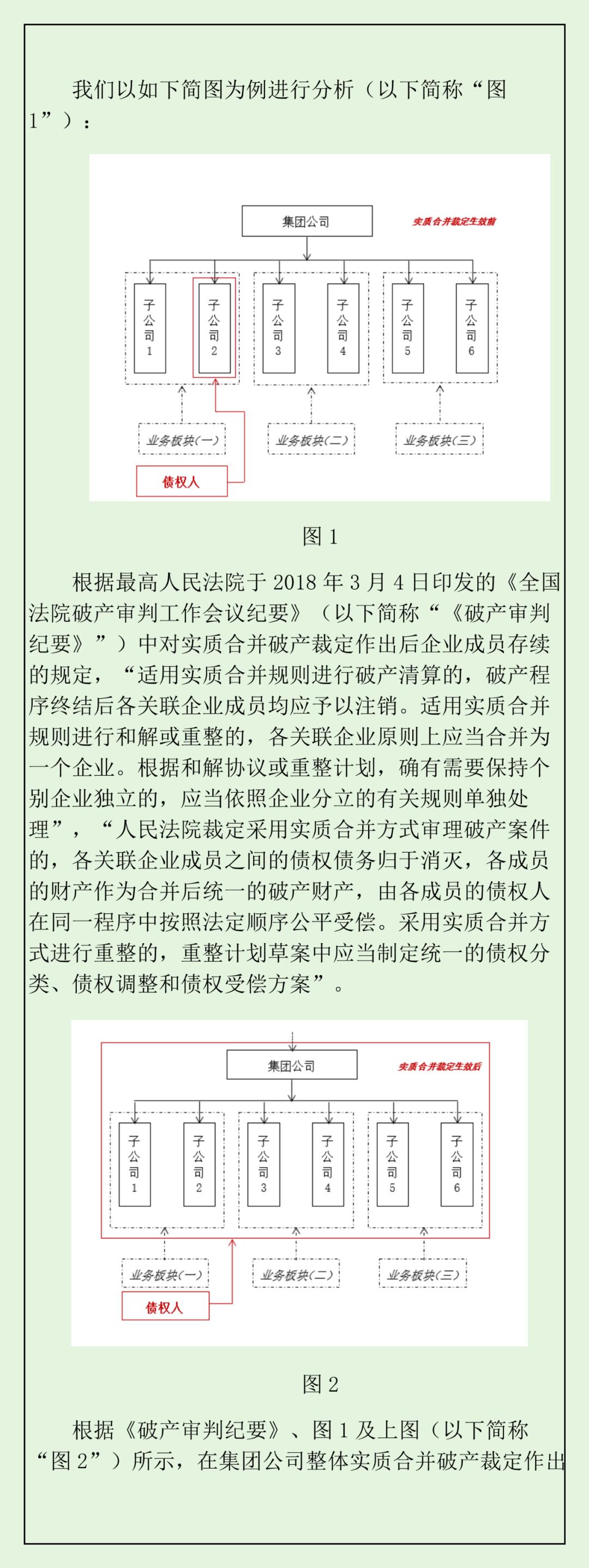 实质合并破产法律观察：留债清偿的架构设计、关注要点与关键条款