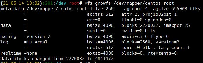 CentOS(devmappercentos-root)扩展分区