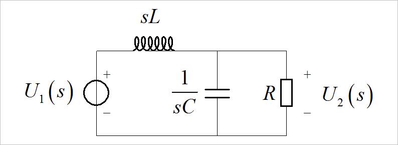 ▓ 求解:将电路换乘s域元器件模型:根据系统零极点分布,可以知道系统