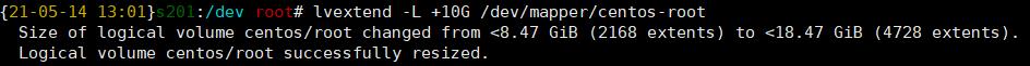 CentOS(devmappercentos-root)扩展分区