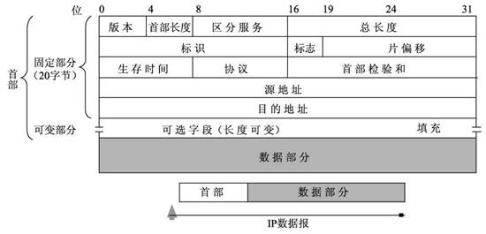 IP数据报格式示意图