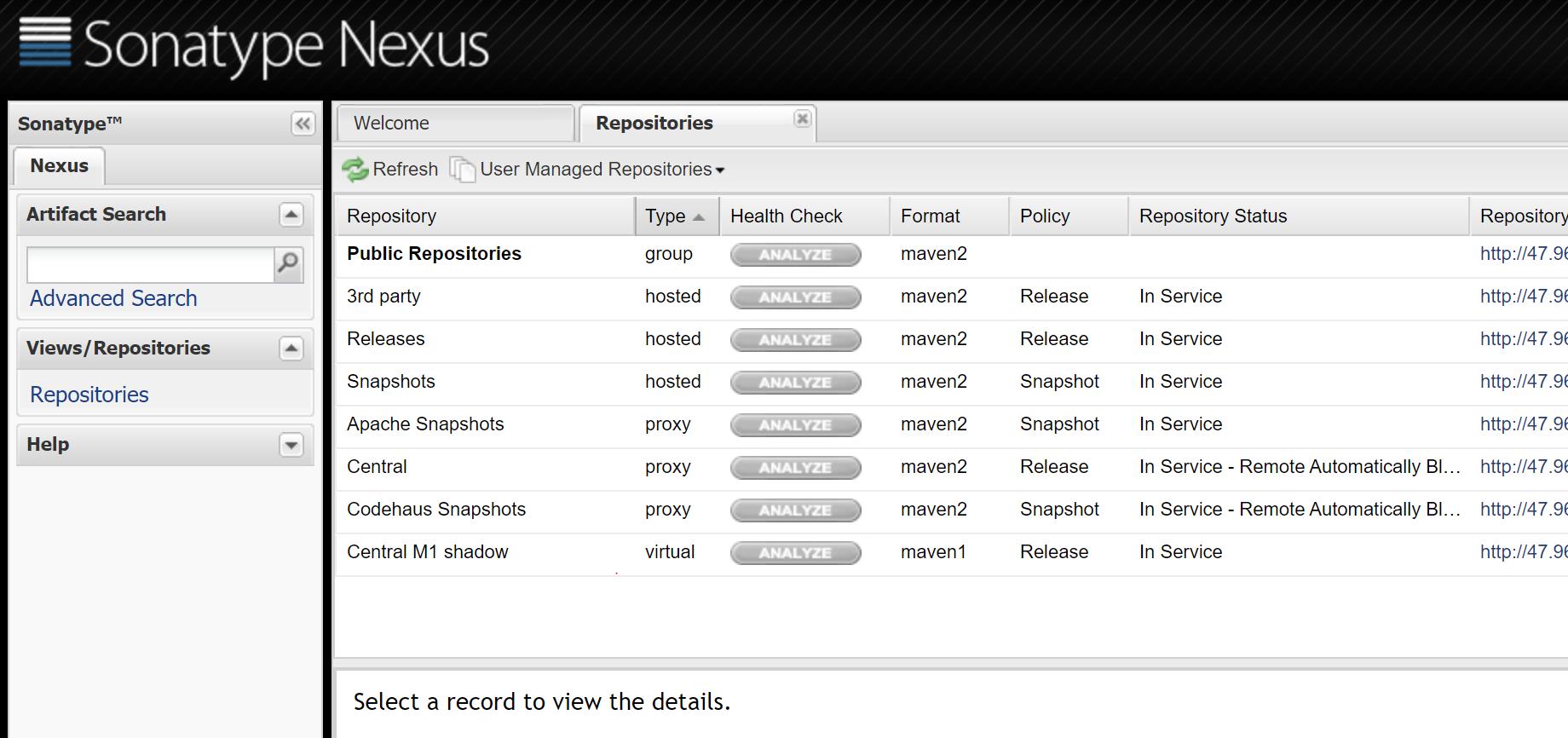 Nexus Repositories