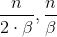 \\frac{n}{2\\cdot \\beta },\\frac{n}{\\beta }