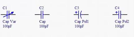 电容原理图表示