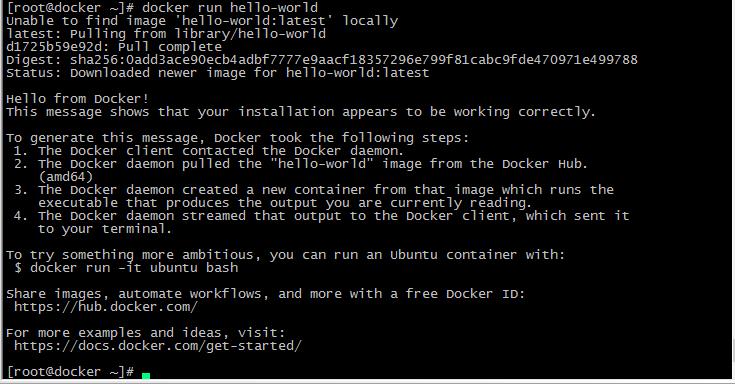 Docker的安装和使用及dockerfile简单使用