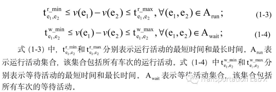 地铁时刻表建模之事件-活动网络模型(一)