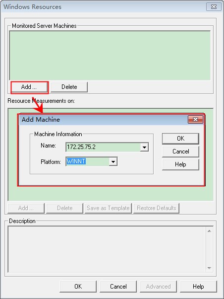 loadrunner <wbr>场景设计-添加Windows <wbr>Resources计数器