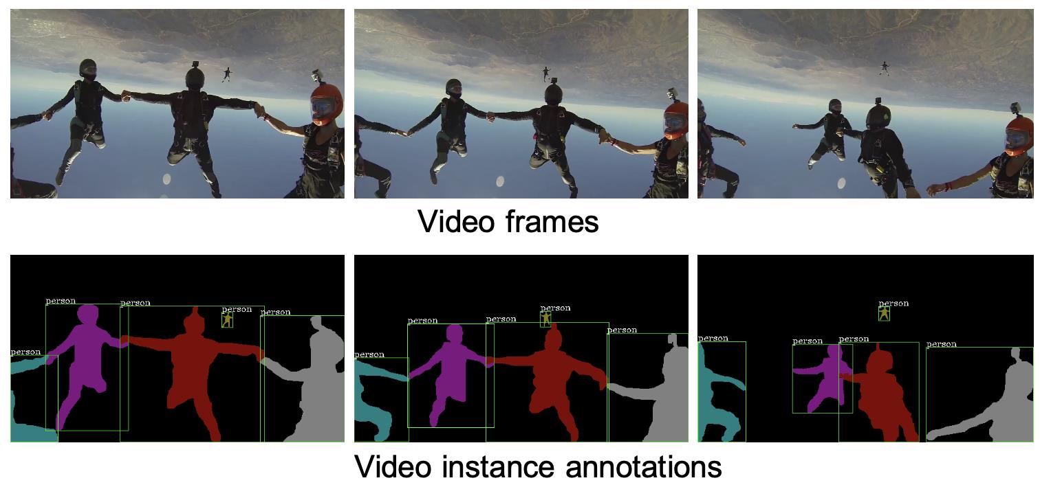 图1 视频实例分割任务示意