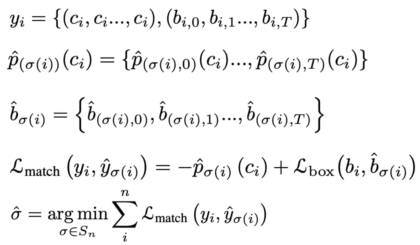 公式1 Instance Sequence Matching计算过程