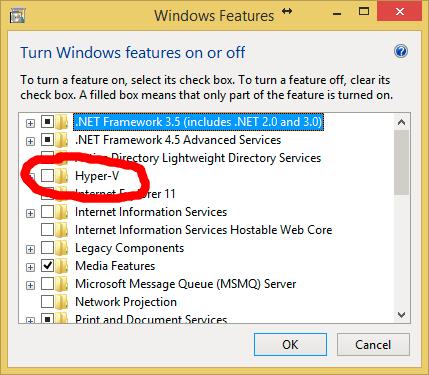 Disable Hyper-V