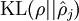 \\textstyle {\\rm KL}(\\rho || \\hat\\rho_j)