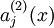 \\textstyle a^{(2)}_j(x)