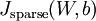 \\textstyle J_{\\rm sparse}(W,b)