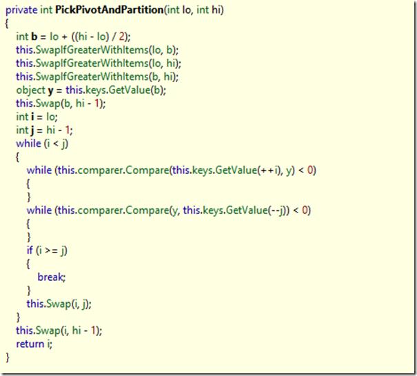 ArraySort implementation in .NET_5