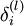 \\textstyle \\delta^{(l)}_i