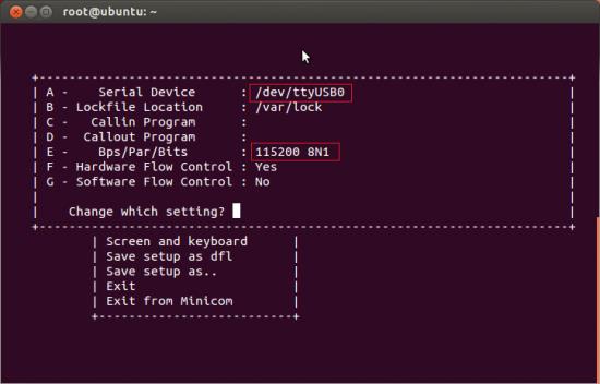 Putty minicom conf.png