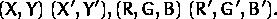 (X,Y)~(X\',Y\'), (R,G,B)~(R\',G\',B\').