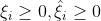 \\xi_i\\geq0,\\hat{\\xi_i}\\geq0