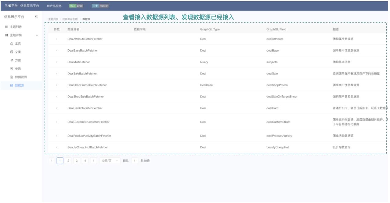 图26 数据源列表可视化