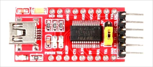 ▲ 图2-7 UAB-TTL UART 转接板管脚功能定义