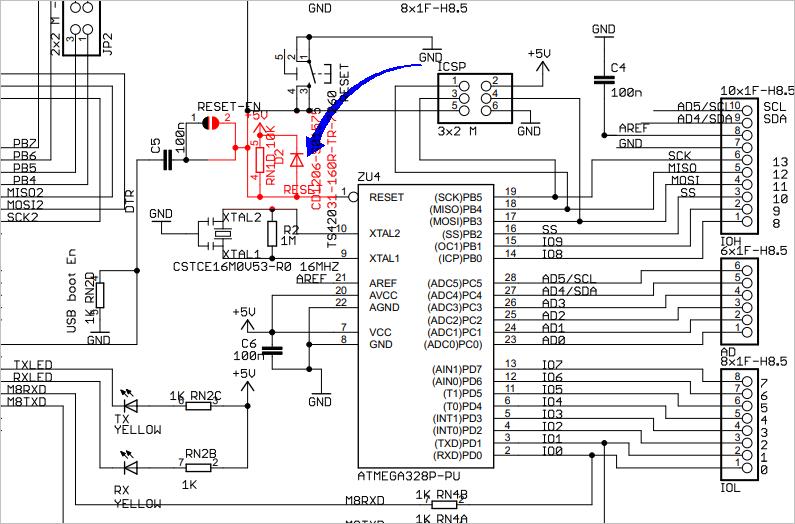 ▲ -2-12 Arduino UNO上的编程接口