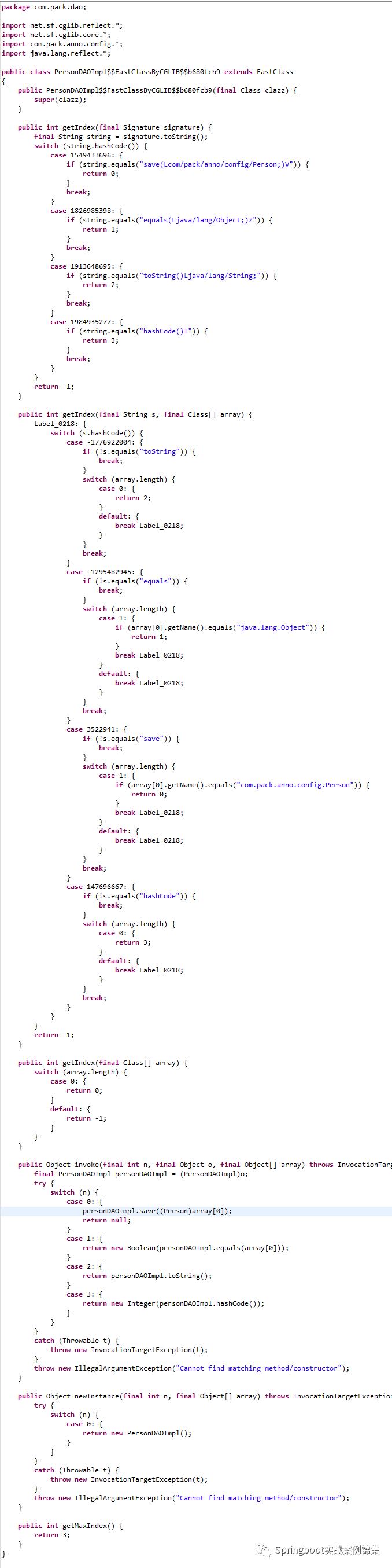 Java Cglib动态代理原理源码分析