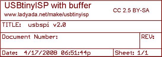 ▲ 图1-4 USBTinyISP原理图的备注信息