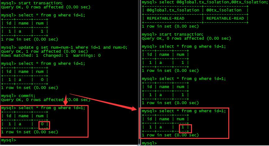 事务隔离机制原理深入分析以及MySQL不同隔离级别分场景下实验对比