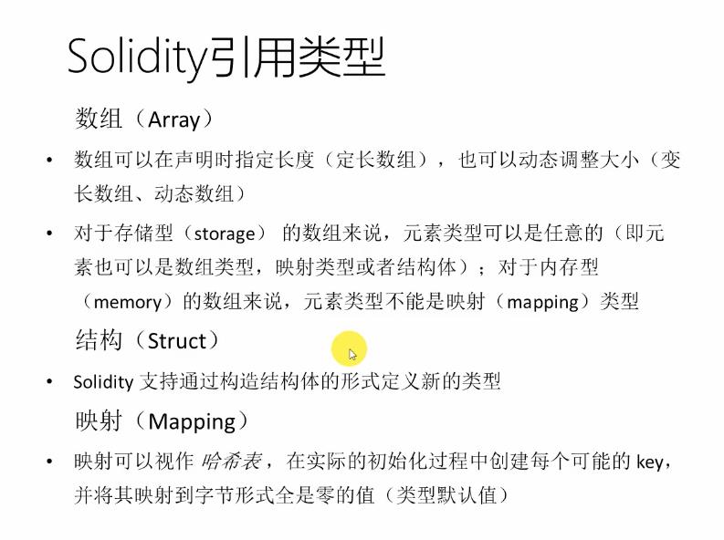 Solidity引用类型