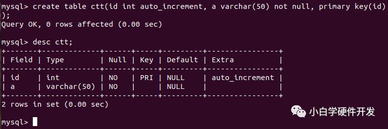 Linux（ubuntu）-MySQL （2）