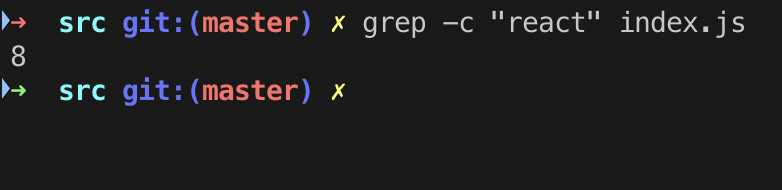 grep -c