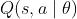 Q(s, a \\mid \\theta)