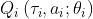 Q_{i}\\left(\\tau_{i}, a_{i} ; \\theta_{i}\\right)