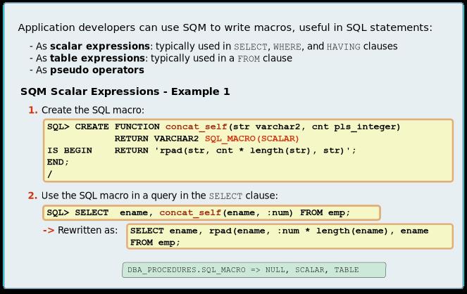 SQL 宏