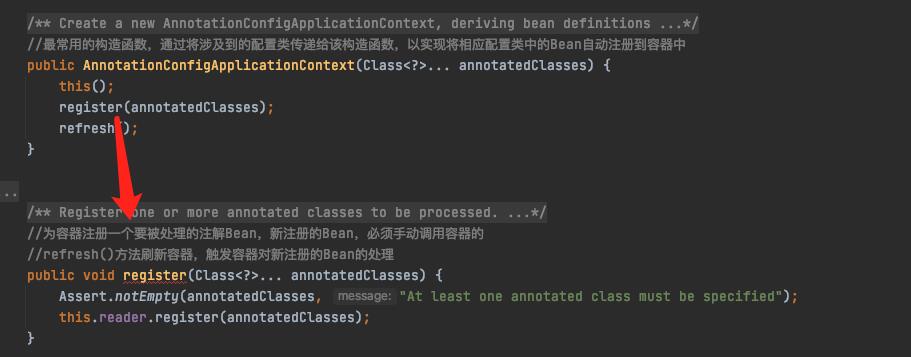 AnnotationConfigApplicationContext-register