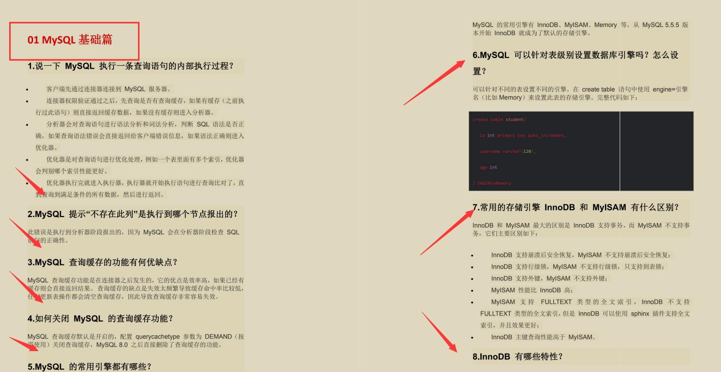 全网火爆MySql 开源笔记，图文并茂易上手，阿里P8都说好