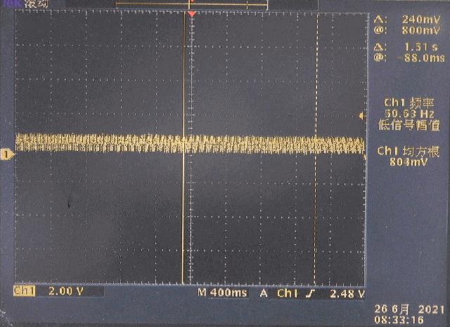 ▲ 图4.2  在靠近三极管基极被遮挡是所产生的波形